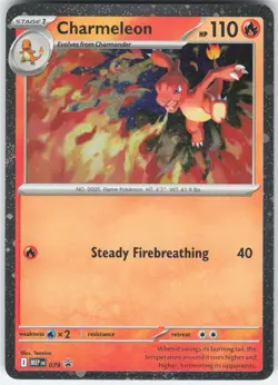 CHARMELEON (COSMOS HOLO) 079 HOLO PROMO ME: MEGA EVOLUTION PROMO POKEMON NM - Image 1