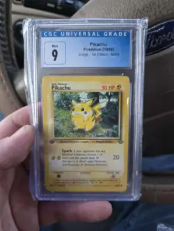 1999 Pokemon PIKACHU Jungle 1st Edition #60/64 CGC 9 MINT - Image 1