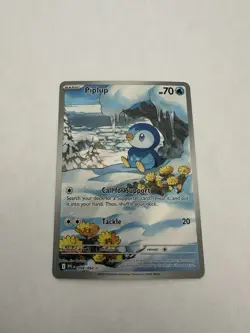 2025 Pokemon Gaming Phantasmal Flames Piplup #098/094 Illustration Rare - Image 1
