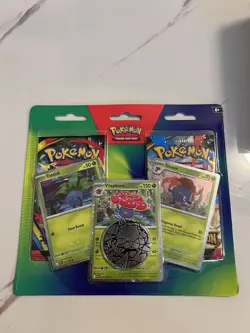 POKEMON Flames and Evolution Packs Blister with Bonus Coin New & Sealed - Image 1