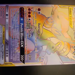 Pokemon TCG Reshiram & Charizard GX TAG TEAM Holo Secret 217/214 Sm-Unbroken Bo… - Image 4