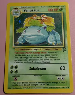 Venusaur Holo 18/130 Base Set 2 NM/LP Pokemon - Image 1