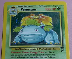 Venusaur Holo 18/130 Base Set 2 NM/LP Pokemon - Image 2