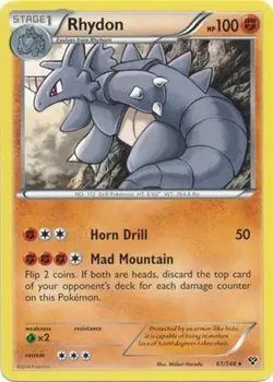 x4 Rhydon - 61/146 - Rare Pokemon XY Base Set M/NM English - Image 1