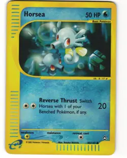 Horsea Reverse Holo Pokemon TCG Aquapolis 85 MP - Image 1