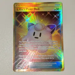 Pokemon Lillie’s Poke Doll 267/236 Sm-Cosmic Eclipse Secret Rare Holo - Image 1