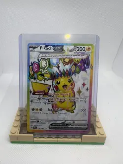 Pokemon TCG Sv: Surging Sparks - Pikachu EX 219/191 Full Art Ultra Rare English - Image 1