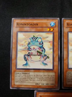 3X Ronintoadin TSHD-EN033 Yugioh Yu Gi Oh! Playset Tcg Playset NM LP - Image 2