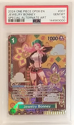 PSA 10 JEWELRY BONNEY 2024 One Piece Two Legends SPECIAL ALTERNATE ART #OP08-007 - Image 2