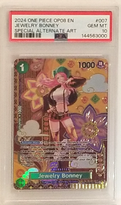 PSA 10 JEWELRY BONNEY 2024 One Piece Two Legends SPECIAL ALTERNATE ART #OP08-007 - Image 4