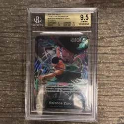 BGS GEM MINT 9.5 2025ONE PIECE OP12-020 LEGACY OF THE MASTER RORONOA ZORO ALTART - Image 1