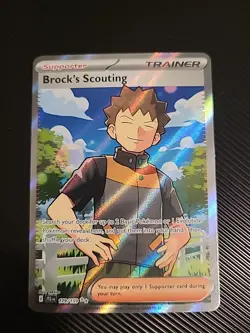 Pokemon Brock's Scouting - Journey Together - 179/159 - Ultra Rare Full Art - NM - Image 1