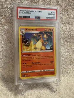 PSA 10 Charizard : Pokemon : McDonald's 2025 M24 EN : 001/015 : GEM MINT - Image 1