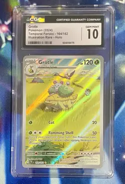 GROTLE Temporal Forces Illustration Rare #164 CGC 10 Gem Mint Pokemon - Image 3