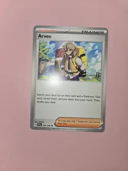 Arven - 166/198 SV01: Scarlet & Violet Base Set Uncommon Regular Pokemon TCG NM - Image 1