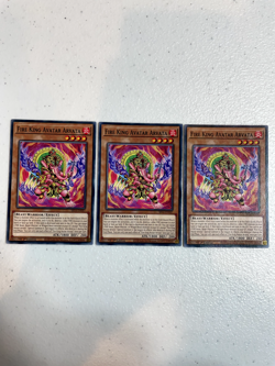 yugioh fire king avtar arvata common 3x sr14-en047 playset SR14 - Image 1