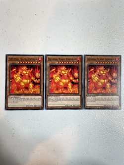 yugioh infernal flame emperor common 3x sr14-en013 playset SR14 - Image 1
