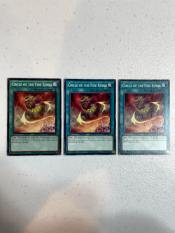 yugioh circle of the fire kings common 3x sr14-en027 playset SR14 - Image 1