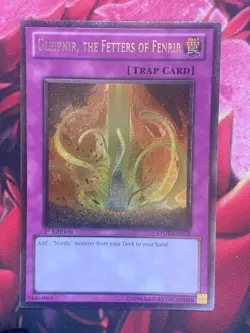 Gleipnir, the Fetters of Fenrir STOR-EN073 1st Ed. Ultimate Rare Yugioh! TCG NM - Image 1