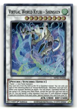 Yugioh MP21-EN186 Virtual World Kyubi NM - Image 1