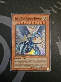 Blue-Eyes Shining Dragon MOV-EN001 Yu-Gi-Oh! Super Rare NM - Image 1