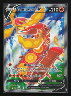 Centiskorch V (Full Art) 179/189 SWSH03: Darkness Ablaze Pokemon Card - Image 1