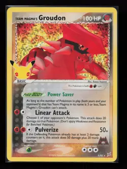 Team Magma's Groudon 9/95 Classic Collection Celebrations Pokemon Card - Image 1