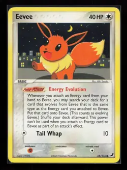 Eevee 55/115 Common Unseen Forces Non Holo Pokemon Card - Image 1