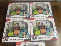 Pokemon TCG Scarlet and Violet 151 Poster Collection Box Sealed X5 NISB Lot - Image 3