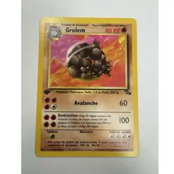 Wizards of the Coast Golem 36/62 Fossil 1999 1st Edition Rare 80 HP French - Image 1