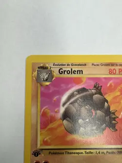 Wizards of the Coast Golem 36/62 Fossil 1999 1st Edition Rare 80 HP French - Image 2