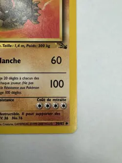 Wizards of the Coast Golem 36/62 Fossil 1999 1st Edition Rare 80 HP French - Image 4