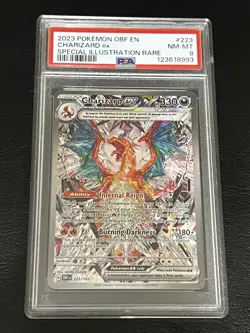 Charizard ex (SIR) - PSA 8 - Pokemon Obsidian Flames Holo 223/197 - Image 1