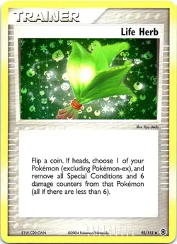 Life Herb 93/112 Uncommon FireRed & LeafGreen Pokemon Reverse Holo Near Mint - Image 1