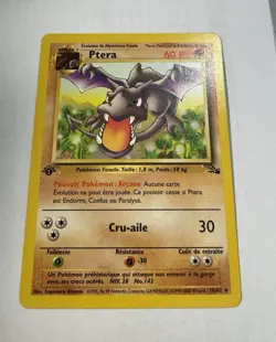 Wizards of the Coast Ptera 16/62 Fossil 1999 1st Edition Holo Rare Holo French - Image 1