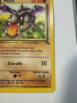 Wizards of the Coast Ptera 16/62 Fossil 1999 1st Edition Holo Rare Holo French - Image 4