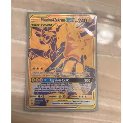 Pokemon TCG Pikachu & Zekrom GX SM241 Lapras Tag Team Holo Lot - Image 1