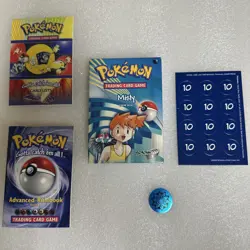 Vintage Pokemon Gym Challenge Misty Themed Deck Box, coin, counters and manual! - Image 1