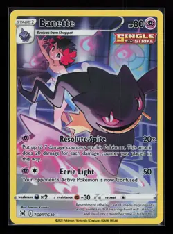 Banette TG07/TG30 Ultra Rare SWSH11: Lost Origin Trainer Gallery Pokemon Card - Image 1