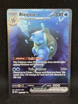 Pokemon TCG BLASTOISE EX 200/165 Special Illustration Rare SV 151 - Image 1
