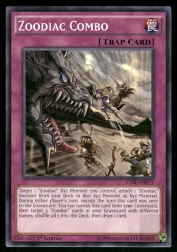ZOODIAC COMBO MP17-EN223 COMMON / SHORT PRINT MP17 YU-GI-OH 1ST EDITION NM/M - Image 1