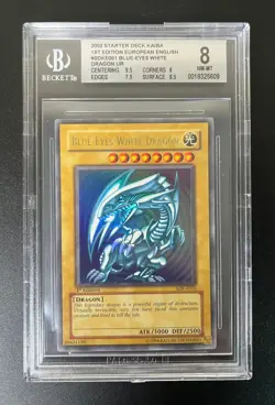 Yu-Gi-Oh! TCG Starter Deck Blue Eyes White Dragon UR SDK-E001 1st Edition BGS 8 - Image 1