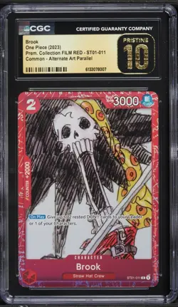 2023 One Piece Premium Collection Film Red Alt Art Brook #ST01-011 CGC 10 - Image 1