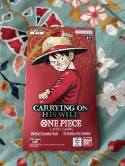 2x ENGLISH ONE PIECE Carrying On His Will Sleeved Booster Pack - OP-13 Unweighed - Image 2