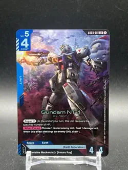 GUNDAM TCG: GUNDAM NT-1 - GD03-001 [LR] FOIL CARD - STEEL REQUIEM - Image 1