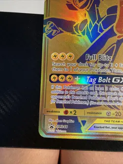 Pokemon Pikachu and Zekrom GX Tag Team Jumbo Promo Card SM248 OVERSIZED - Image 2