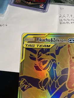 Pokemon Pikachu and Zekrom GX Tag Team Jumbo Promo Card SM248 OVERSIZED - Image 3