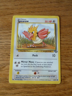 Pokemon Spearow 62/64 - Jungle Set Pokemon Card - LP - Image 1