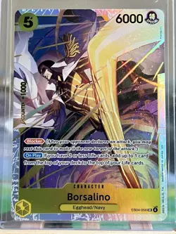 Bandai One Piece Card Borsalino EB04-058 SR SP Special Foil 6000 EN - Image 1