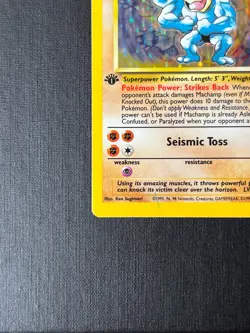 1999 Machamp 8/102 First Edition Holo Rare Pokemon Card - Base Unlimited Set - Image 4